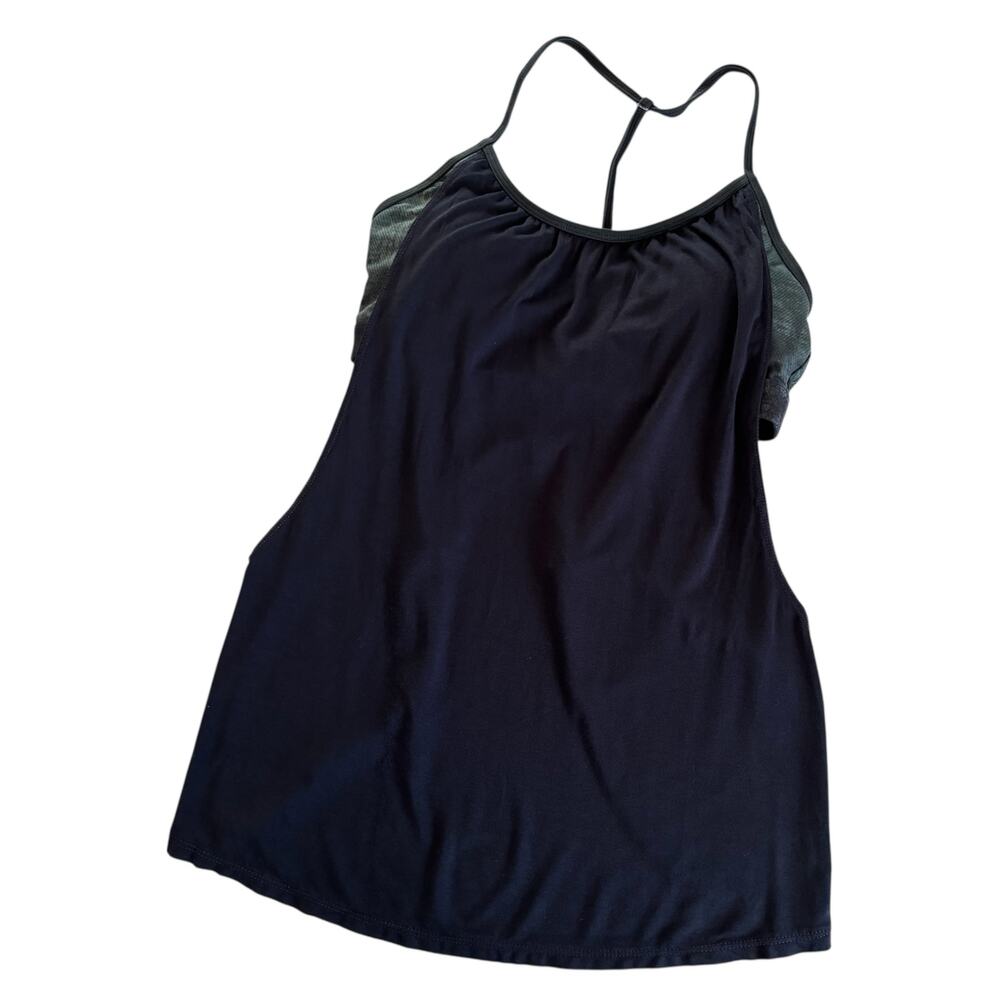Niyama Sol Criss Cross Two-in-One Sports Tank Top Bra Pine Women’s Size XS/Small